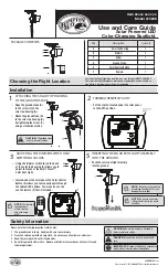 Preview for 1 page of HAMPTON BAY 10238 Use And Care Manual