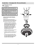 Предварительный просмотр 12 страницы HAMPTON BAY 114024 Use And Care Manual