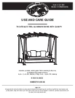 HAMPTON BAY 121 881 Use And Care Manual preview