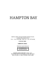 Preview for 7 page of HAMPTON BAY 127 730 Use And Care Manual