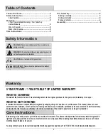 Preview for 2 page of HAMPTON BAY 131-012-3BAL-PED32 Use And Care Manual