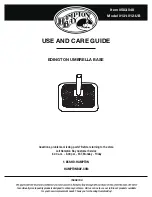 HAMPTON BAY 131-012-UB Use And Care Manual предпросмотр