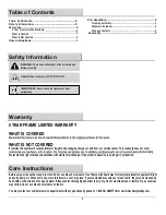 Предварительный просмотр 2 страницы HAMPTON BAY 141-034-SR2-NF Use And Care Manual