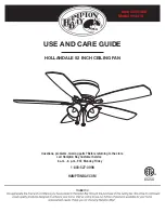 HAMPTON BAY 14414 Use And Care Manual preview