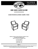 HAMPTON BAY 153-105-LC-PR Use And Care Manual предпросмотр