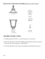 Предварительный просмотр 4 страницы HAMPTON BAY 153-697 Instruction Manual