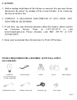 Предварительный просмотр 3 страницы HAMPTON BAY 1LT Instruction Manual