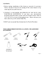 Предварительный просмотр 3 страницы HAMPTON BAY 240-235 Instruction Manual