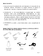 Предварительный просмотр 11 страницы HAMPTON BAY 240-235 Instruction Manual