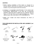 Preview for 3 page of HAMPTON BAY 253-425 Instruction Manual