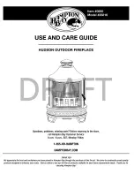 HAMPTON BAY 25816 Use And Care Manual preview