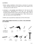 Предварительный просмотр 3 страницы HAMPTON BAY 261-568 Instruction Manual