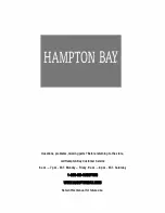 Preview for 9 page of HAMPTON BAY 26201 Use And Care Manual