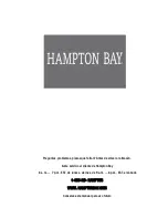 Preview for 18 page of HAMPTON BAY 26201 Use And Care Manual