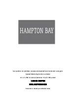 Preview for 27 page of HAMPTON BAY 26201 Use And Care Manual