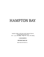 Preview for 7 page of HAMPTON BAY 28235 Use And Care Manual