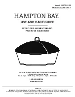 Preview for 1 page of HAMPTON BAY 3022FP-3PC-1 Use And Care Manual