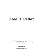 Предварительный просмотр 8 страницы HAMPTON BAY 31790040 Use And Care Manual