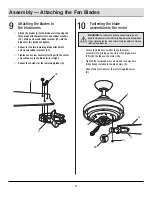 Preview for 12 page of HAMPTON BAY 329006 Use And Care Manual