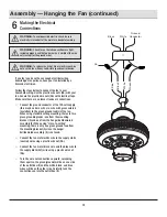 Предварительный просмотр 12 страницы HAMPTON BAY 3573954 Use And Care Manual