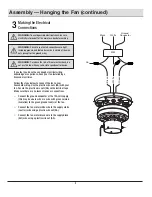 Предварительный просмотр 9 страницы HAMPTON BAY 3573957 Use And Care Manual