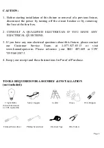 Предварительный просмотр 3 страницы HAMPTON BAY 407-669 Instruction Manual