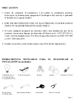 Предварительный просмотр 11 страницы HAMPTON BAY 407-669 Instruction Manual