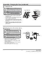 Предварительный просмотр 9 страницы HAMPTON BAY 41350 Use And Care Manual