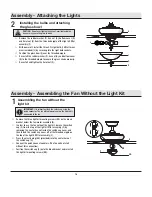 Preview for 16 page of HAMPTON BAY 42010 Use And Care Manual