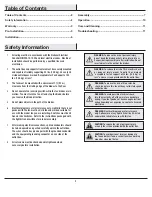 Preview for 2 page of HAMPTON BAY 44-BS Use And Care Manual