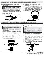 Preview for 9 page of HAMPTON BAY 44-BS Use And Care Manual