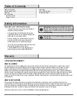 Preview for 2 page of HAMPTON BAY 45443-HBU Use And Care Manual