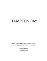 Preview for 8 page of HAMPTON BAY 45443-HBU Use And Care Manual