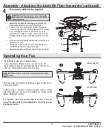 Preview for 13 page of HAMPTON BAY 46-NS Use And Care Manual