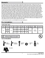 Preview for 3 page of HAMPTON BAY 46-UM Use And Care Manual