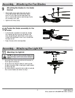 Preview for 11 page of HAMPTON BAY 46-UM Use And Care Manual