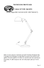 Предварительный просмотр 9 страницы HAMPTON BAY 465-003 Instruction Manual