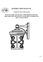 HAMPTON BAY 481-120 Instruction Manual preview