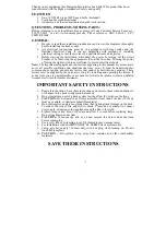 Preview for 2 page of HAMPTON BAY 486-101 Instruction Manual