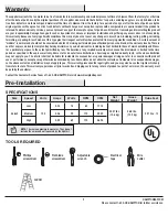 Предварительный просмотр 3 страницы HAMPTON BAY 50248 Use And Care Manual