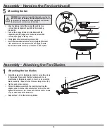 Предварительный просмотр 10 страницы HAMPTON BAY 52139 Use And Care Manual