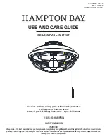 Preview for 1 page of HAMPTON BAY 52229 Use And Care Manual