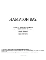 Preview for 6 page of HAMPTON BAY 52229 Use And Care Manual