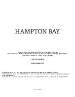 Preview for 12 page of HAMPTON BAY 52229 Use And Care Manual