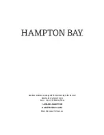 Preview for 13 page of HAMPTON BAY 52869 Use And Care Manual