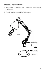 Preview for 3 page of HAMPTON BAY 559-354 Instruction Manual