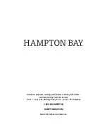 Предварительный просмотр 8 страницы HAMPTON BAY 59-237BR-444 Use And Care Manual
