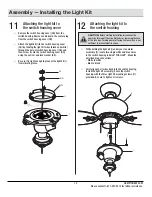 Preview for 13 page of HAMPTON BAY 593-548 AC324A-WH Use And Care Manual