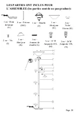 Предварительный просмотр 20 страницы HAMPTON BAY 594-817 Instruction Manual