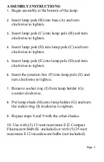 Предварительный просмотр 5 страницы HAMPTON BAY 598-821 Instruction Manual